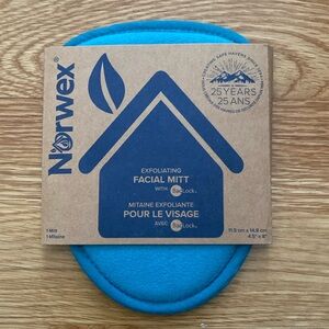 NEW Norwex Exfoliating Facial Mitt Teal Baclock